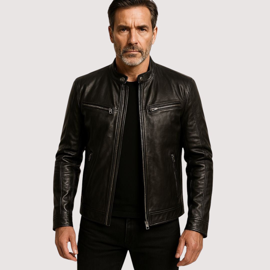Marc - Chaqueta de cuero elegancia moderna