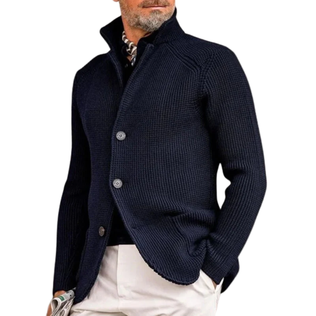 Feliks - Cárdigan masculino de elegancia atemporal