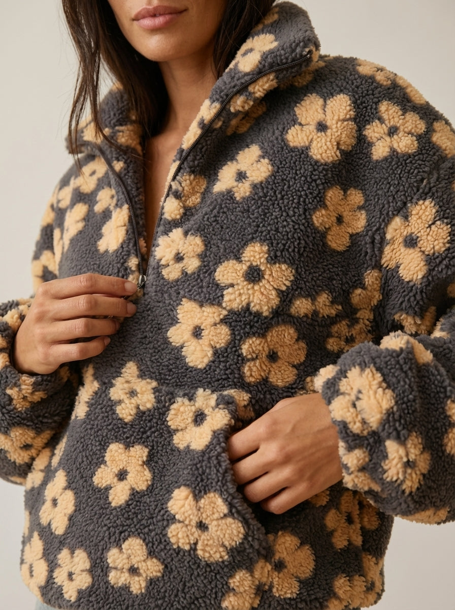Daisy – Sudadera Fleece Bloom
