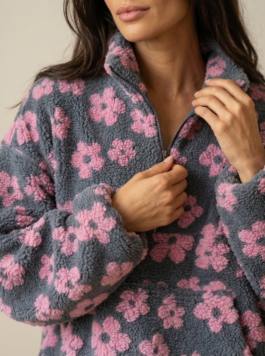 Daisy – Sudadera Fleece Bloom