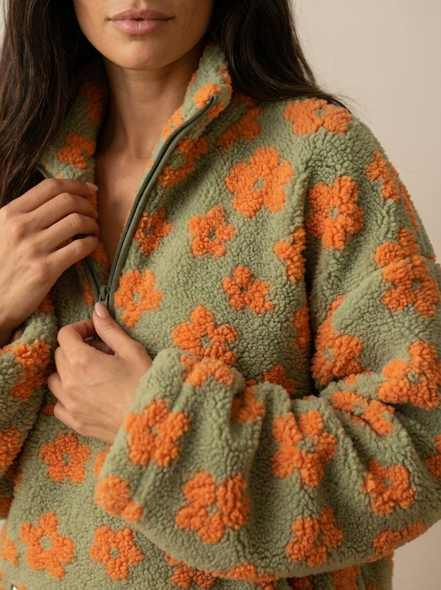 Daisy – Sudadera Fleece Bloom