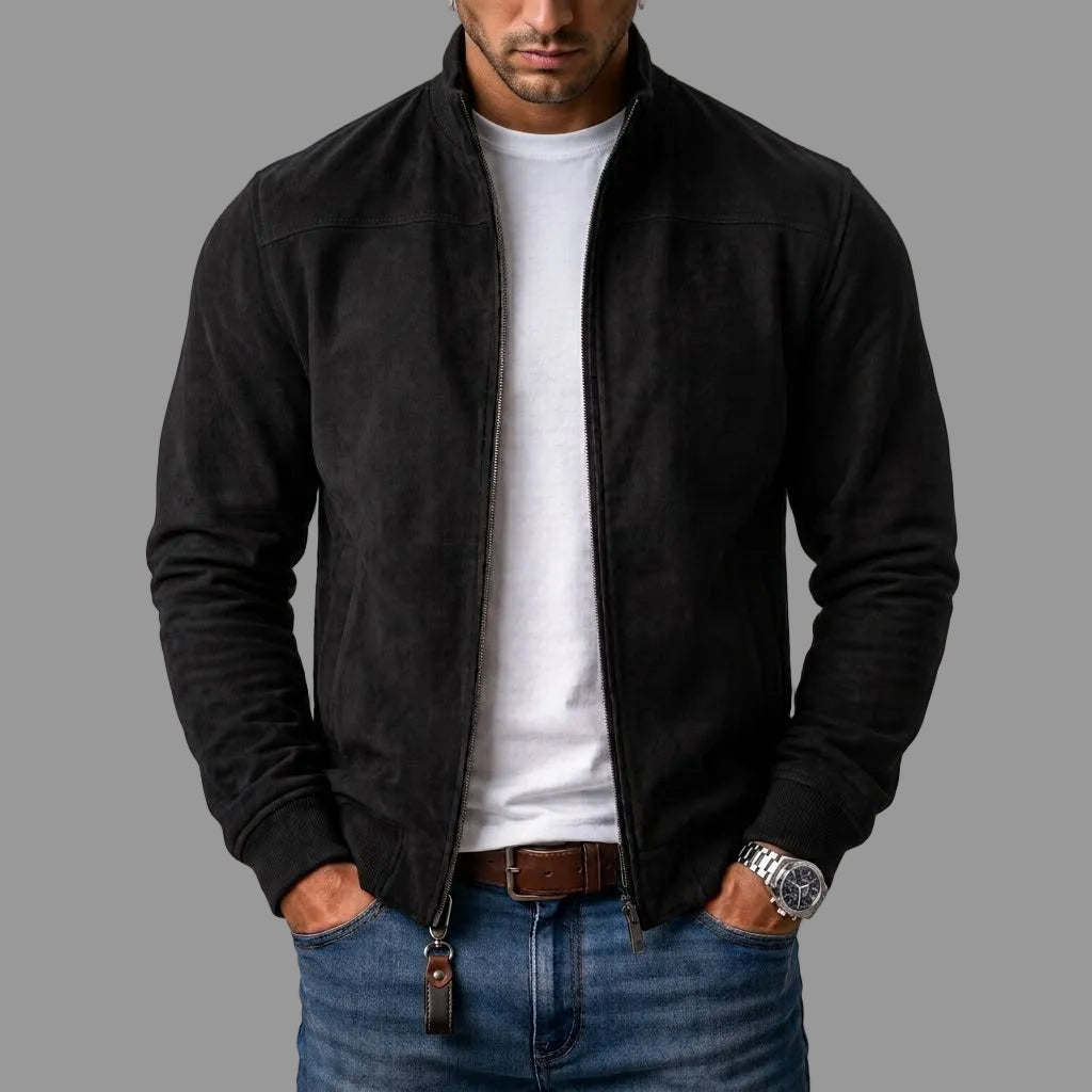 Corrado Bomber Camoscio Negro