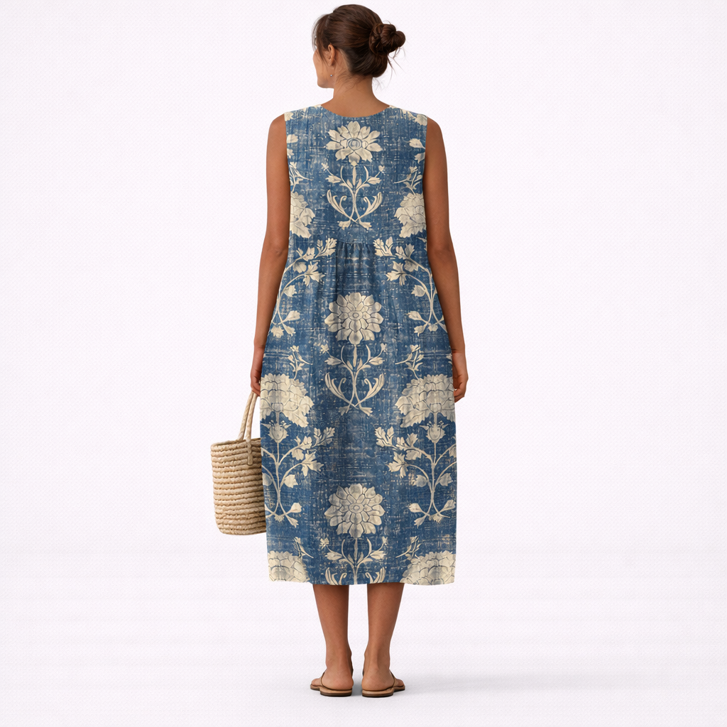 Alberte | Vestido Midi Floral Clásico