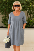 Camilla – Vestido casual relajado con bolsillos