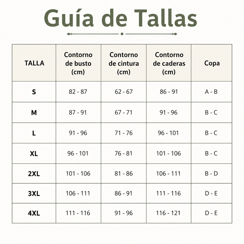 Traje de baño para curvas armoniosas