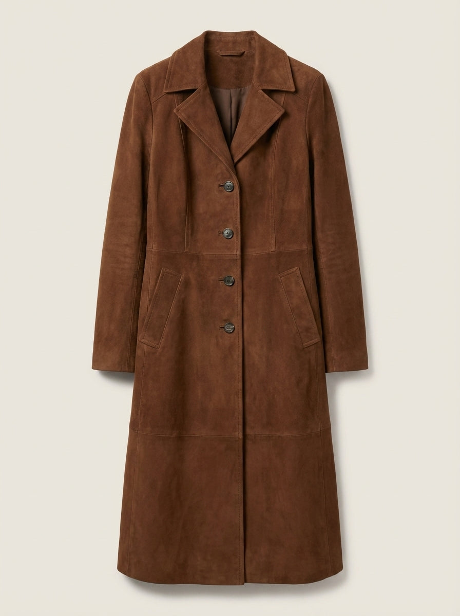 Teresa – Abrigo de Ante Estilo Vintage