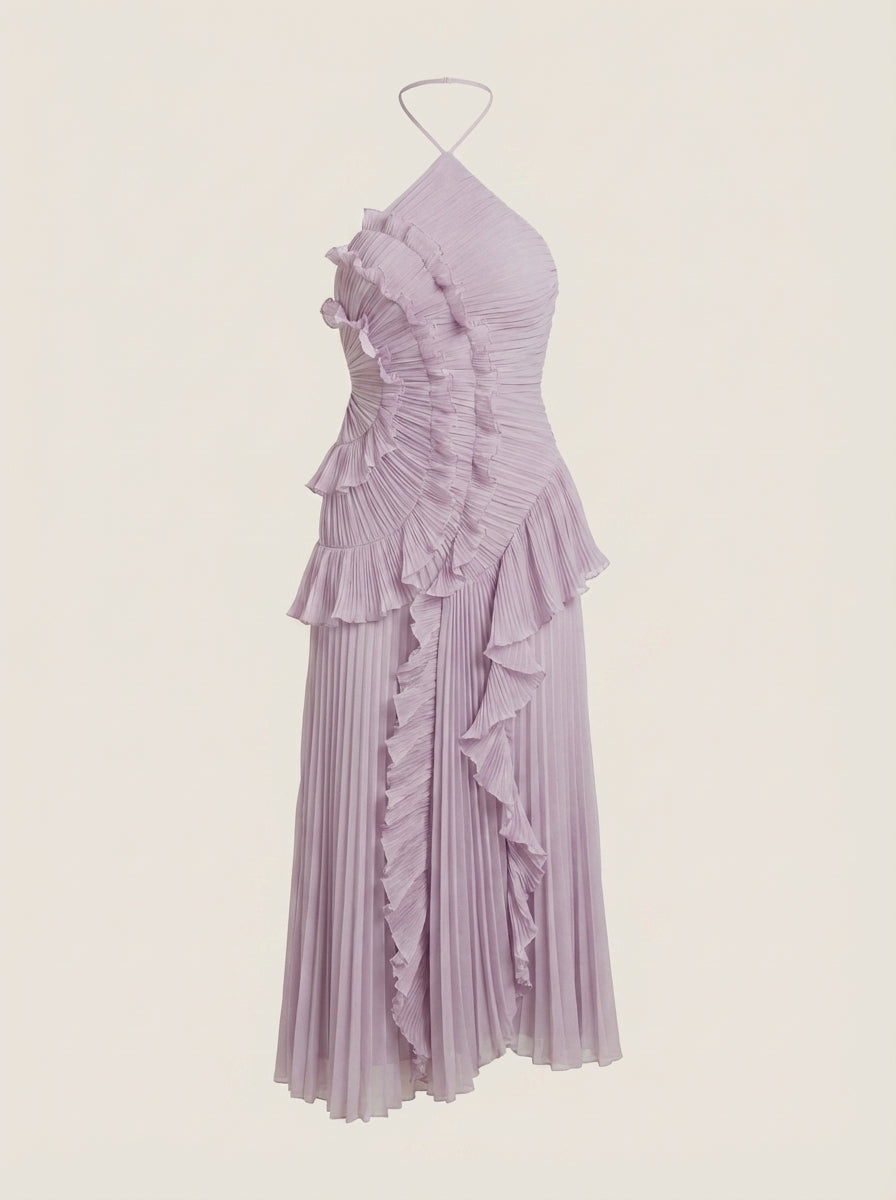 Rosé – Vestido Largo Plisado