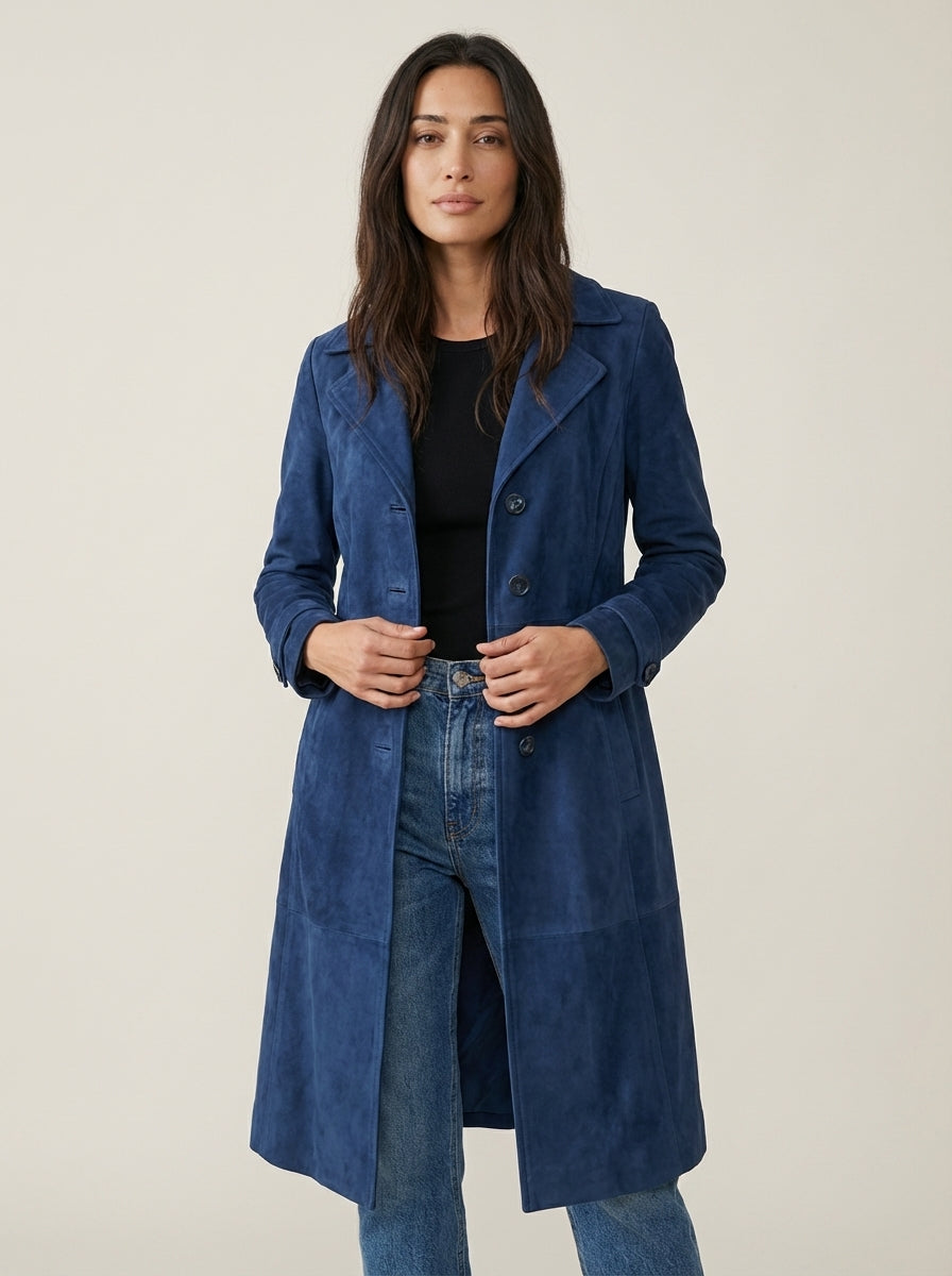 Teresa – Abrigo de Ante Estilo Vintage