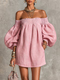 Harper | Mini Vestido con Mangas Abullonadas