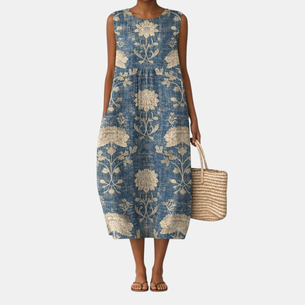 Alberte | Vestido Midi Floral Clásico