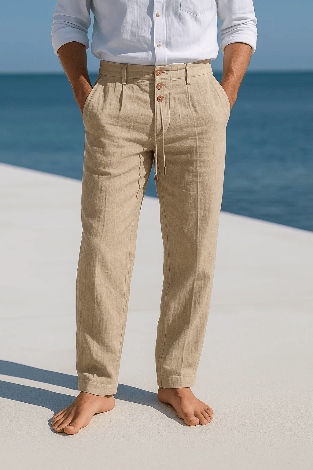 Pantalon de lino toscano