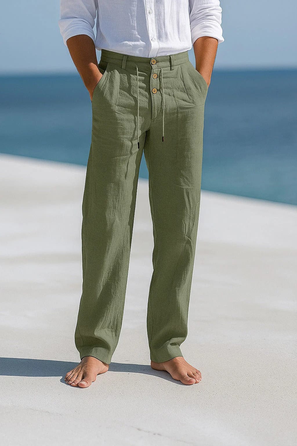 Pantalon de lino toscano