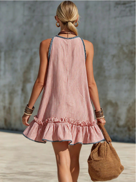 Harper | Mini Vestido de Rayas sin Mangas